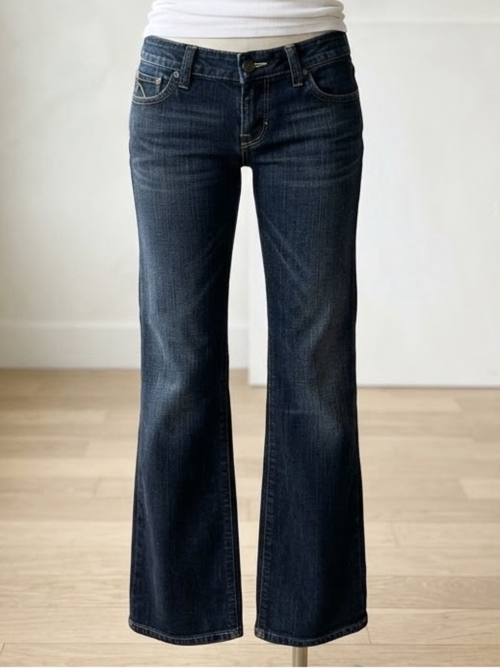 Guess| Low-Rise Y2K Flare Dark Wash Stretch Denim Jeans Sz 26